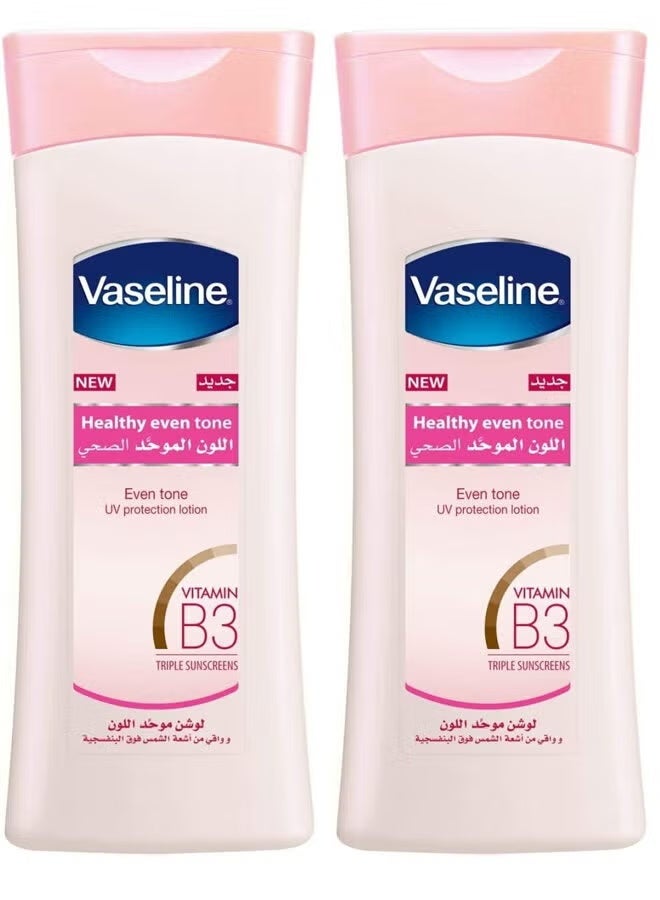 لوشن للجسم موحد اللون، عبوة من قطعتين (2 × 400 مل)